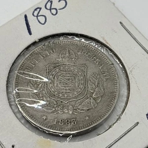1883 Brazil 100 Reis - Excellent Coin - Picture 1 of 5