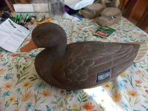 Vintage Sears General fibra di cartapesta germano gallina anatra esca EXC NO RES - Foto 1 di 3