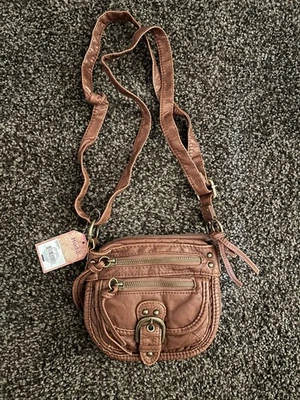 Cartera Bandolera Mudd Anna Color Coñac Multi Bolsillo Foto 1 de 3