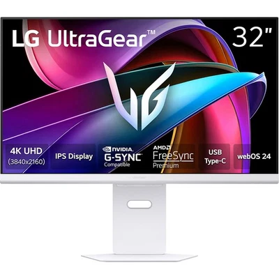 LG Ultragear 32G810SA-W 32-inch IPS Gaming Monitor, 4K UHD, 3840 x 2160, 144Hz - Image 1 of 4