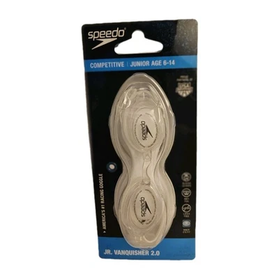 Speedo Vanquisher 2.0 Anti-Fog Swim Swimming Competition Pool Goggle White New - Image 1 of 4