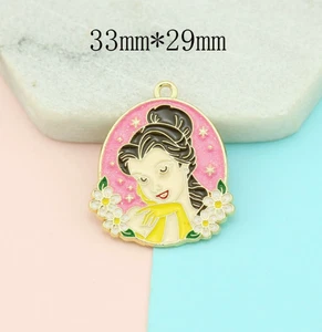 25 Stck. Cartoon Prinzessin Bettelarmband Halskette Anhänger zum Selbermachen Schmuckherstellung - Bild 1 von 1