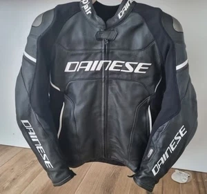AIRBAG LEATHER JACKET Dainese Racing 3 D-air SIZE 50 giacca airbag pelle TOP - Foto 1 di 5