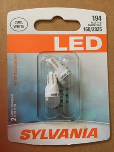 SYLVANIA 194 LED 2 PACK. 168 / 2825 COMPATIBLE - Picture 1 of 2