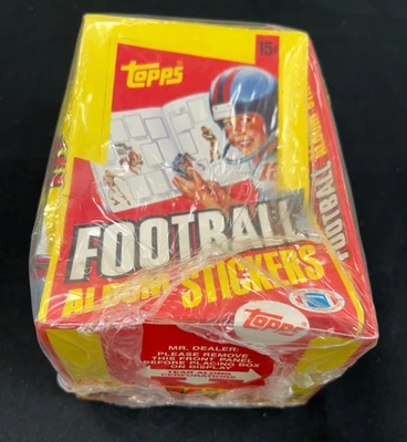 1981 Topps Football Sticker Bent Box Factory Sealed 100 Packs NEW NFL Wax - Image 1 of 4