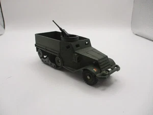 FRENCH DINKY TOYS #822 M3 EJÉRCITO SEMIORUGA CON AMETRALLADORA RARO CASI COMO NUEVO  - Imagen 1 de 18