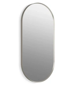 Kohler K-26051-BNL Essential Oval Framed Bathroom Wall Mirror Brsh Nickel *READ* - Picture 1 of 8
