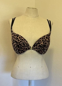 Victoria's Secret 34D Bra So Obsessed push-up Underwire leopard print Front Clos - Picture 1 of 6