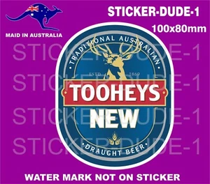TOOHEYS NEW BEER STICKER FOR MANCAVE BEER FRIDGE WELDER TOOLBOX 4X4 ETC - Picture 1 of 1