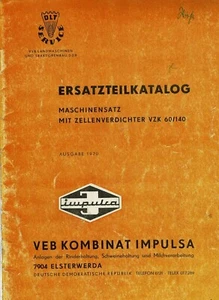 Ersatzteilkatalog Rohrmelkanlage M620 Kombinat Impulsa 1973 - Bild 1 von 5