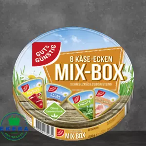 Gut & Günstig Schmelzkäse Ecken Mix Box 250g Grundpreis:10,70€-11,16€/kg - Bild 1 von 8