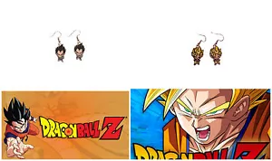 Anime Dragonball Z simpatici 2 paia orecchini pendenti cosplay con scatola regalo venditore USA - Foto 1 di 4