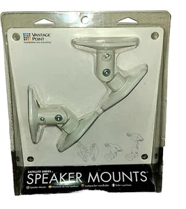 Vantage Point Satellite Series Speaker Mounts SATP-W White w Hardware & screws - Picture 1 of 3