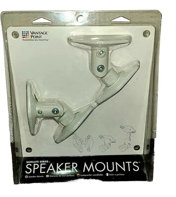 Vantage Point Satellite Series Speaker Mounts SATP-W White w Hardware & screws - Image 1 of 3