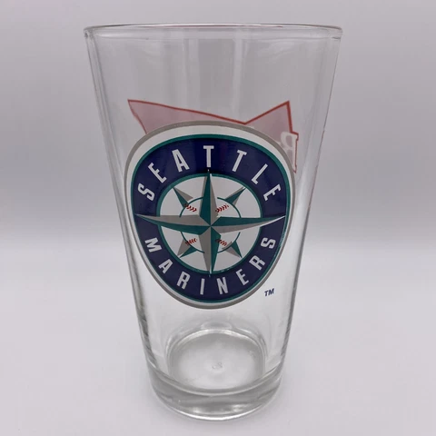 Exclusive Seattle Mariners Budweiser Beer Glass Collectible Cup Unused Cover