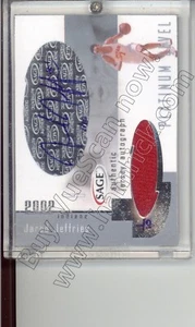 jared jeffries rookie draft auto jersey patch indiana hoosiers iu college 1/10 - Picture 1 of 1
