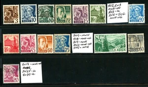 Germany Occup. Of Baden - 14 MNH-NG/Used Stamps - See Scan (12-Coll) - Picture 1 of 1