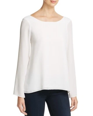 Necessary Objects Women's Criss-Cross V-Back Top Ivory, Size Small   MSRP $78.00 - Image 1 of 3