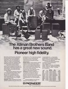 1974 Allman Brothers Band / Pioneer Stereo Ad - Picture 1 of 1
