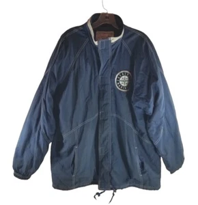 Starter Vtg 80's Seattle Mariners Mens Jacket Coat Size Medium Blue Full Zip MLB - Picture 1 of 7