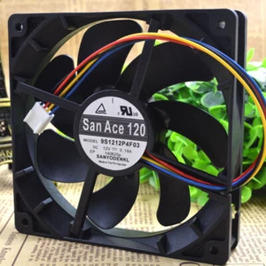 SANYO 12025 12V 0.19A 12CM 9S1212P4F03 Chassis Cooling Industrial Fan Mute - Picture 1 of 5