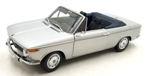 Minichamps 1/18 Scale Diecast DC24924B - BMW 1600 02 Series Convertible - Silver - Picture 1 of 5