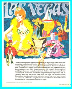 1970 Las Vegas Convention PRINT AD singing dancing entertainment celebrities - Picture 1 of 3