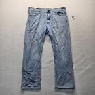 Wrangler Blue Jeans Denim Pants Straight Leg Adult Men&#39;s Size 38 x 29