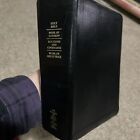 Quad schwarz, HLT Schriften Heilige Bibel Buch Mormon indiziert gebundenes Leder