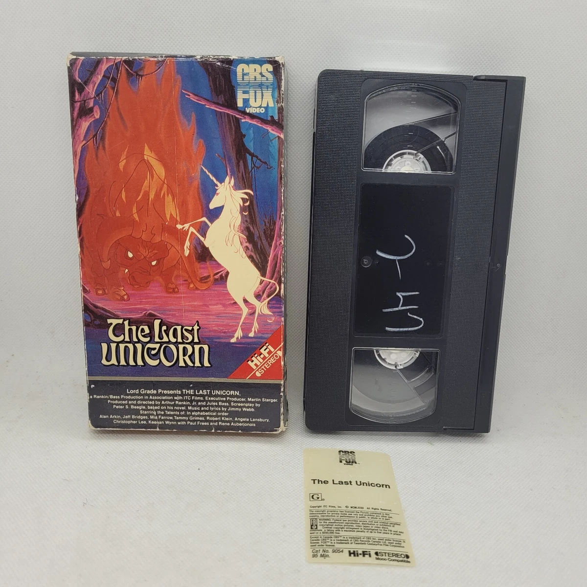 The Last Unicorn VHS Tapes for sale - eBay