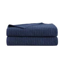 Northern Pacific 2-Piece Navy Blue Cotton Bath Towel Set