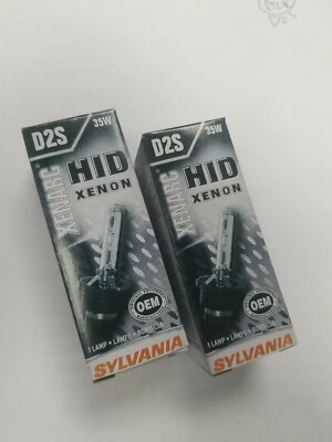 2PCS NEW D2S 66240 66040 5000K OEM HID XENON LIGHT BULBS SET HEADLIGHTS - Image 1 of 4