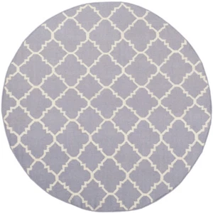 SAFAVIEH Dhurries DHU554J Handwoven Purple / Ivory Rug - Picture 1 of 19