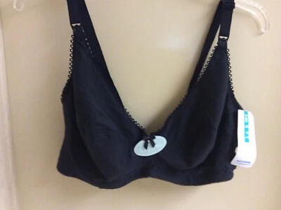 Sujetador de lactancia NATURANA Still negro talla 44 D Nuevo con etiquetas Foto 1 de 4