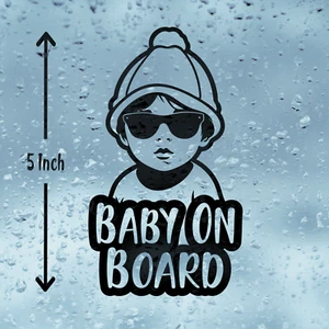 Baby On Board Vinyl Aufkleber, Autoaufkleber, Wohnmobilaufkleber, Vinylaufkleber - Bild 1 von 3