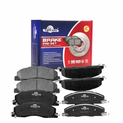 Fit For 2009 2010 2011 2012-2017 Ram 2500 3500 Front & Rear Ceramic Brake Pads - Image 1 of 4