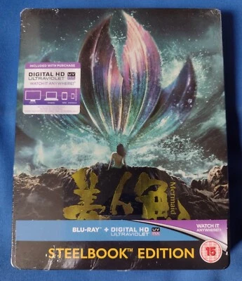 MERMAID (MEI REN YU) (2016) BLU RAY STEELBOOK * NEW SEALED * FREE 1st CLASS P&P - Image 1 of 2