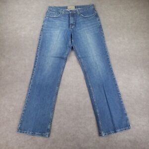 Red Camel Jeans Mens 32x32 Blue Straight Leg 5 Pocket Faded 100% Cotton