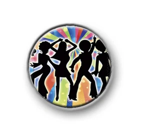 Años 70 DISCO / 1"" / 25 mm botón de pin / insignia / setenta / novedad / funky / diversión - Imagen 1 de 3