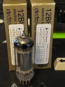 Electro-Harmonix EH 12BH7 12BH7A Gold Pin Amplitrex Matched Pair for Tube Amps - Picture 1 of 2