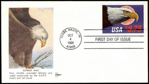 ✅ SALE! $8.75 EXPRESS MAIL FIRST DAY COVER ~ Gill Craft ~ Sc 2394 ~ Oct 4, 1988 - Picture 1 of 1
