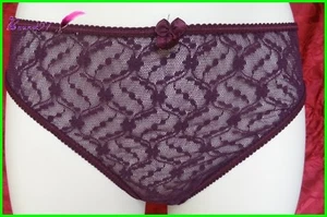 Culotte / Slip MIRIALE Couleur Mauve Dentelle Taille M - L - XL AB82 - Imagen 1 de 3