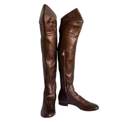 vivienne westwood f/w 2010 metallic brown medieval armor boots size 39 - Image 1 of 4