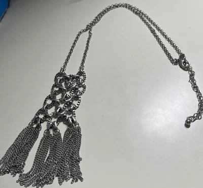 Collar Borla Chicos Tono Plata -20" a 24" Foto 1 de 4