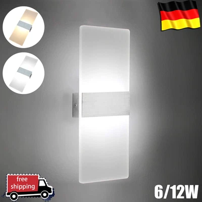 JOYHUT LED Wandleuchte Leuchte Modern Außen Flurlampe Wandlampe Innen Wandbeleuchtung