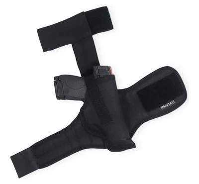 Houston Gun Holsters Black Nylon Ankle Holster For Glock, Taurus, H&K, S&W LEFT - Image 1 of 4