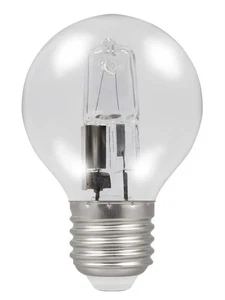 Bell 42W (60W) 630lm ES E27 Halogen Golf Ball, Warm White 2700K Dimmable - Picture 1 of 3