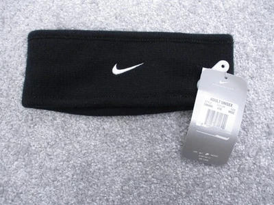 Vintage Nike Headband One Size Black Swoosh Ear Warmer 00s 590466-010 - Image 1 of 4