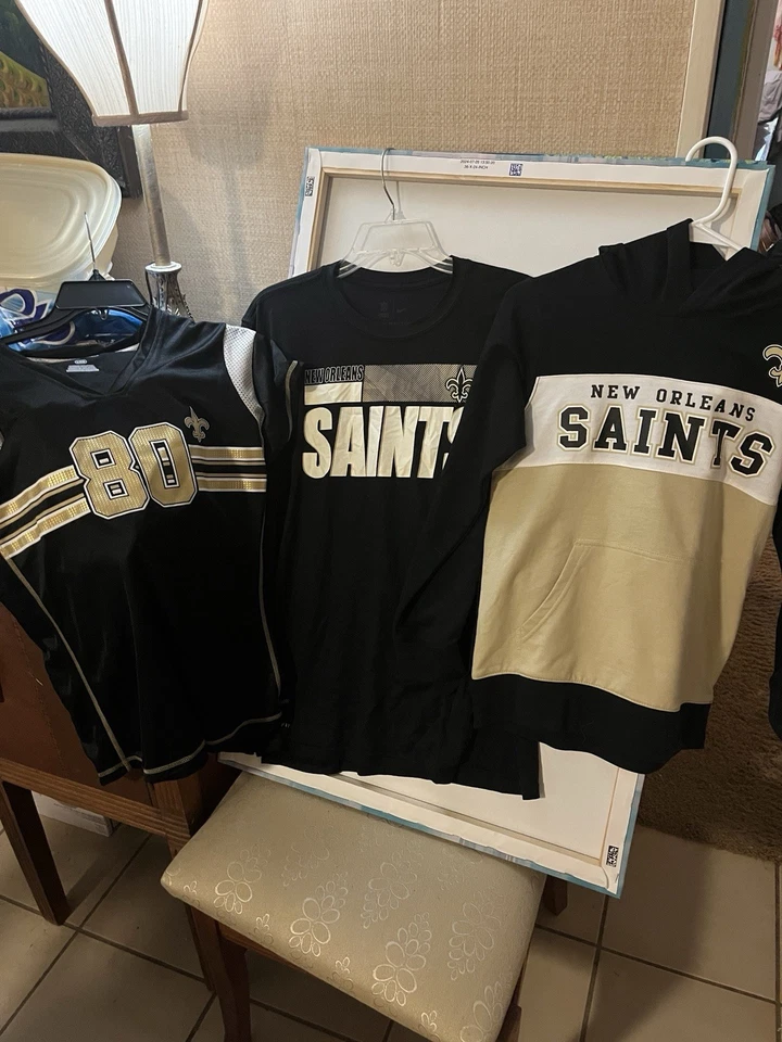 FAMILY PACK - NFL Team Apparel New Orleans Saints - папа, мама и ребенок - лот из 3 - Изображение 1 из 4