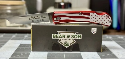 Edición Limitada Bear And Son America Farmhand Lockback - Solo 50 Hecho Foto 1 de 4